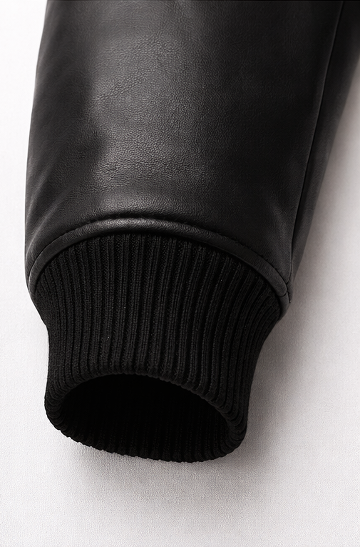 OMROK Enduring Woven Leather Jacket - MAN